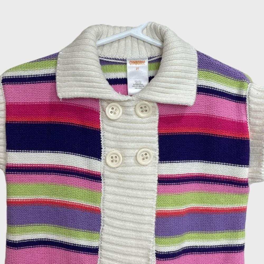 2013 Gymboree Corgi Line Multi Stripe Sweater size 2T - Picture 5 of 10